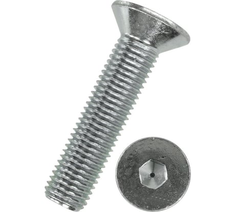 Винт ZAMETAL М4x22, пр. 8.8, с пот. гол., в/ш, DIN 7991, оц., уп. 1000 шт. ZA515544