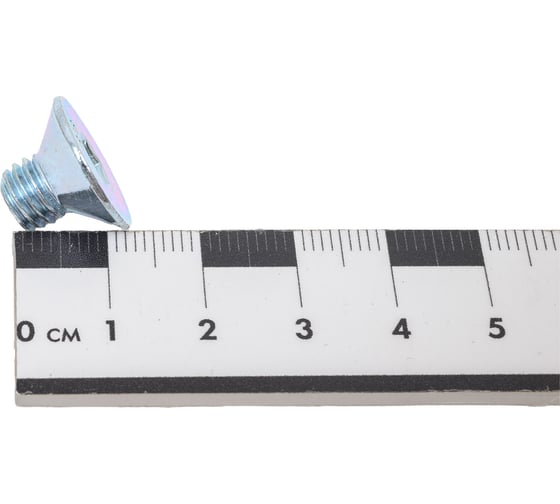 Винт ZAMETAL М8x10, пр. 8.8, с пот. гол., в/ш, DIN 7991, оц., уп. 200 шт. ZA515889