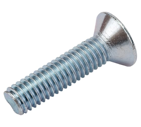 Винт ZAMETAL М6x25, пр. 8.8, с пот. гол., в/ш, DIN 7991, оц., уп. 200 шт. ZA515797