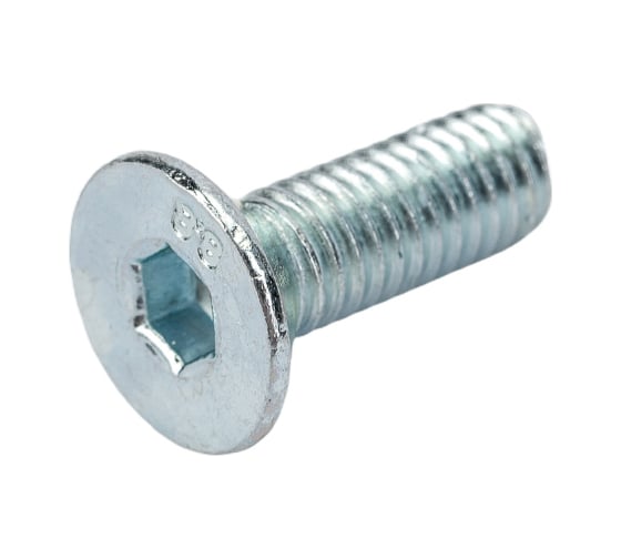 Винт ZAMETAL М6x18, пр. 8.8, с пот. гол., в/ш, DIN 7991, оц., уп. 200 шт. ZA515773