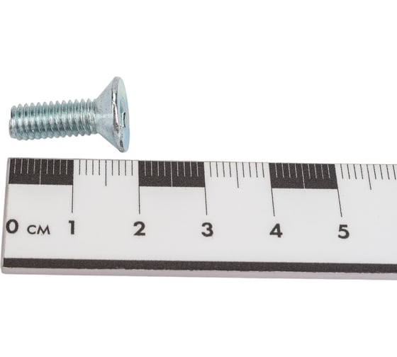 Винт ZAMETAL М6x18, пр. 8.8, с пот. гол., в/ш, DIN 7991, оц., уп. 200 шт. ZA515773