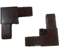 Уголок соединительный Метизик АГАТ АВС Цельнолит коричневый 4113.05