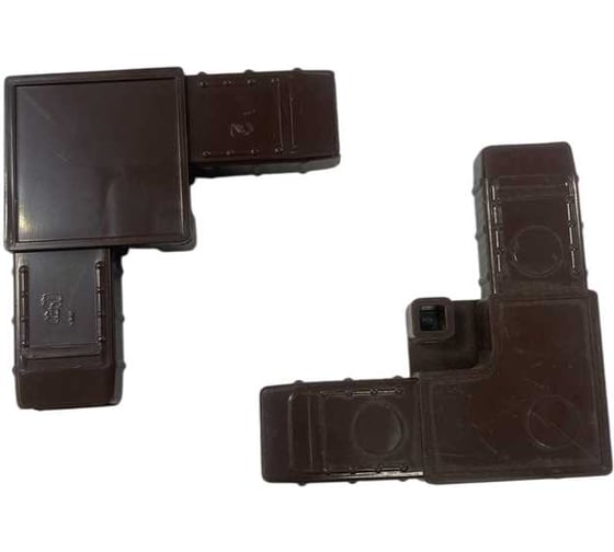 Уголок соединительный Метизик АГАТ АВС Цельнолит коричневый 4113.05 1