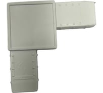 Соединительный уголок МЕТИЗИК АГАТ АВС Цельнолит белый Метизик 4113.07