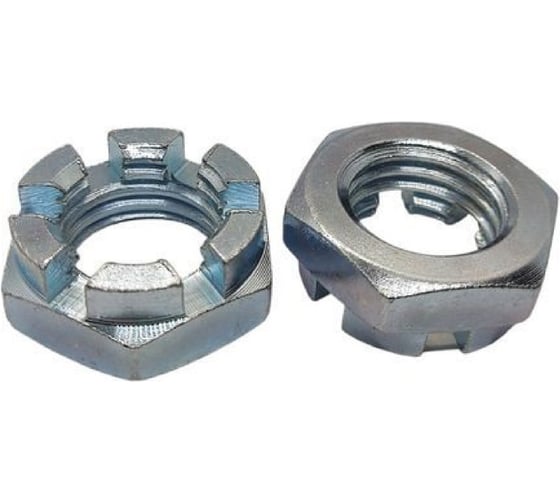 Гайка корончатая Крепсталь DIN 937-2 (8.0) М20 цинк. 100 шт. K002483 1