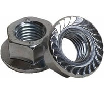 Гайка с фланцем DIN 6923 М12 (10.0) цинк. 100 шт. Крепсталь K002499