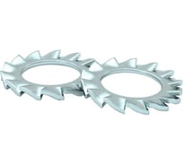 Шайба зубчатая DIN 6798 А М12 цинк. 1500 шт. Крепсталь K003162