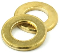 Шайба DIN 125 / ГОСТ 11371 М12 Латунь. 100 шт. Крепсталь K002922
