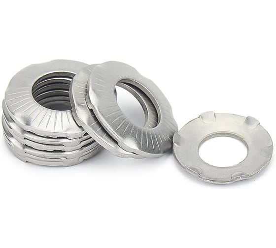 Шайба Крепсталь контактная рифленая с зубцами М8 цинк-ламель. 500 шт. K003180 1