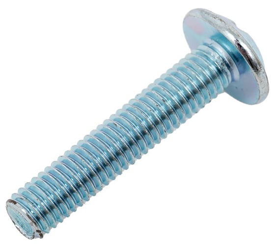 Винт ZAMETAL М5x25, с полусфер. гол. и прессш., DIN 967, оц., уп. 500 шт. ZA514226