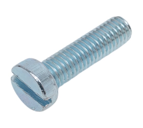 Винт ZAMETAL М6x22, с цилиндр. гол., прям. шлиц, DIN 84, оц., уп. 500 шт. ZA515155