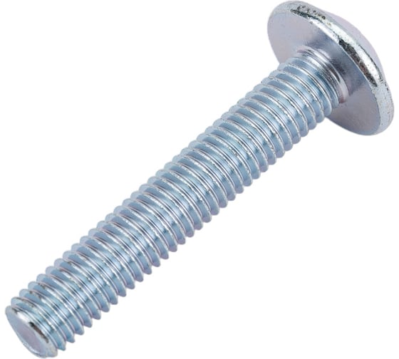 Винт ZAMETAL М8x45, с полусфер. гол. и прессш., DIN 967, оц., уп. 100 шт. ZA514523