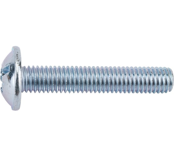 Винт ZAMETAL М8x45, с полусфер. гол. и прессш., DIN 967, оц., уп. 100 шт. ZA514523