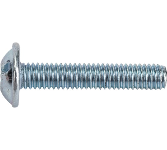 Винт ZAMETAL М3x16, с полусфер. гол. и прессш., DIN 967, оц., уп. 1000 шт. ZA513984