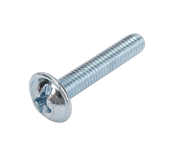 Винт ZAMETAL М3x16, с полусфер. гол. и прессш., DIN 967, оц., уп. 1000 шт. ZA513984