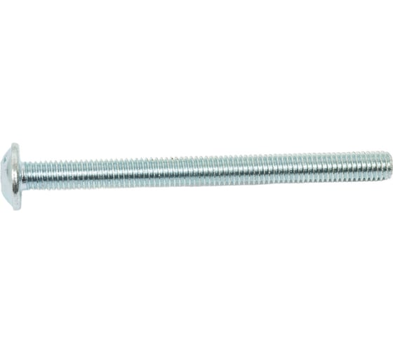 Винт ZAMETAL М5x60, с полусфер. гол. и прессш., DIN 967, оц., уп. 200 шт. ZA514288 1