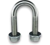 Хомут U образный Керн комплект гост 24137-80 м6х20 + 2 гайки + 2шайбы. оцинкованный. 10 комплектов RKU00060182010