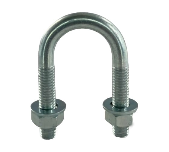 Хомут U образный Керн комплект гост 24137-80 м12х115 + 2 гайки + 2шайбы. оцинкованный. 5 комплектов RKU00121152005 1
