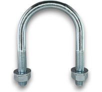 Хомут U образный Керн комплект гост 24137-80 м10х60 + 2 гайки + 2шайбы. оцинкованный. 10 комплектов RKU00100602010