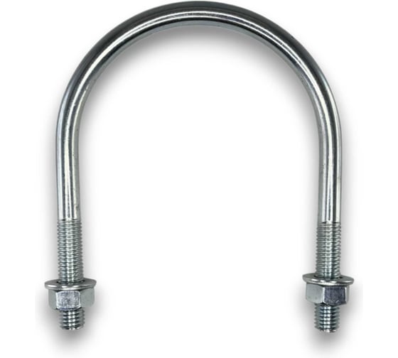 Хомут U образный Керн комплект гост 24137-80 м12х110 + 2 гайки + 2шайбы. оцинкованный. 5 комплектов RKU00121102005 1