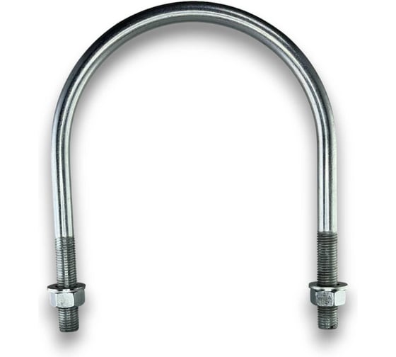 Хомут U образный Керн комплект гост 24137-80 м16х180 + 2 гайки + 2шайбы. оцинкованный. 1 комплект RKU00161802001 1