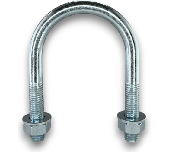 Хомут U образный Керн комплект гост 24137-80 м10х65 + 2 гайки + 2шайбы. оцинкованный. 10 комплектов RKU00100652010 1