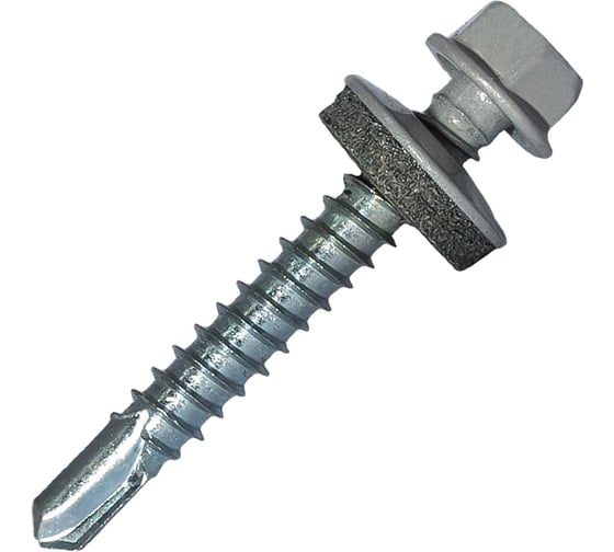 Саморез кровельный по дереву HARDWEX ТМ HWX2-W-P5-4.8 х 70 мм. св.№1, RAL 9006 5190040932630 1