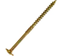 Саморез по дереву HIMTEX проф. желт. тарельчатая голова Torx 50, 10х160, 50 шт. 10160Wh