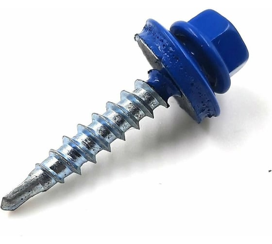 Саморез кровельный Госкреп 4,8х28 RAL 5005 (синие) 300 шт.,-пл.конт 1150 мл (тк=6) 2-0021874 1
