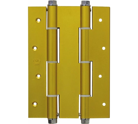 Пружинная петля Amig (двойная; алюминий; покрытие золото) 3035-180х133,5х4 ORO