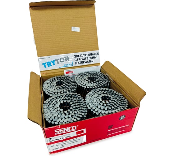 Барабанные гвозди Senco 3.1x90 Ring HDG, ершеные, горячий цинк, 900 шт. HL29ASBFR