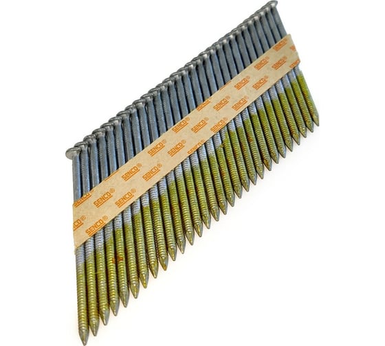 Реечные гвозди Senco D34, 2.9x65 Ring HDG, ершеные, горячий цинк, 2000 шт. GE55ASBKR