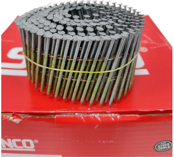 Барабанные гвозди Senco 2.3x60 Ring HDG, ершеные, горячий цинк, 2400 шт. EL24ASBHR