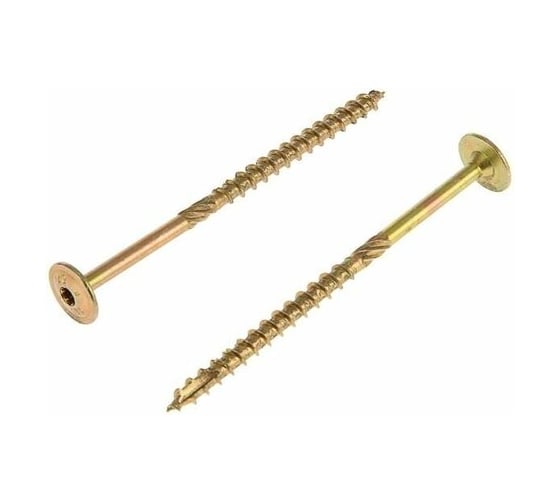 Конструкционный саморез по дереву HIMTEX желтый тарельчатая голова NORM Torx 30 6*80 (100 шт.) fix 06080Whc 1