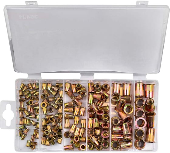 Заклепки резьбовые Rockforce стальные М3-М10, набор 150 предметов RF-36481(62204) 1