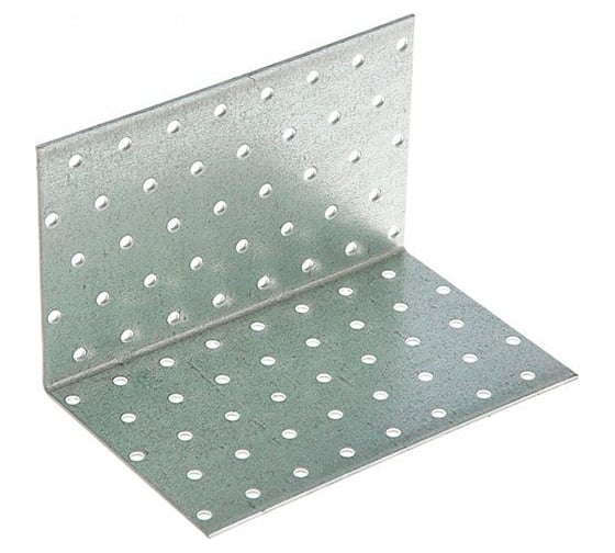 Равносторонний крепежный уголок КРЕП-КОМП KUR 100x100x1000x2.0 мм кур1001000мф 1