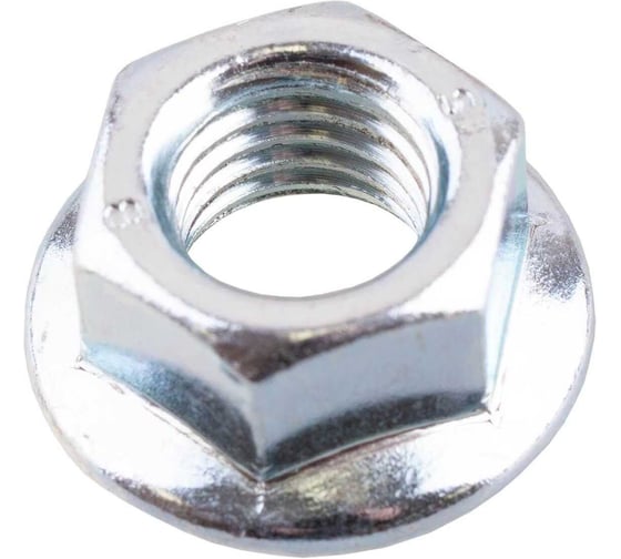 Гайка шестигранная с фланцем Крепстор M12 с зазубринами DIN 6923 A6, 25шт. 4665317003654 1