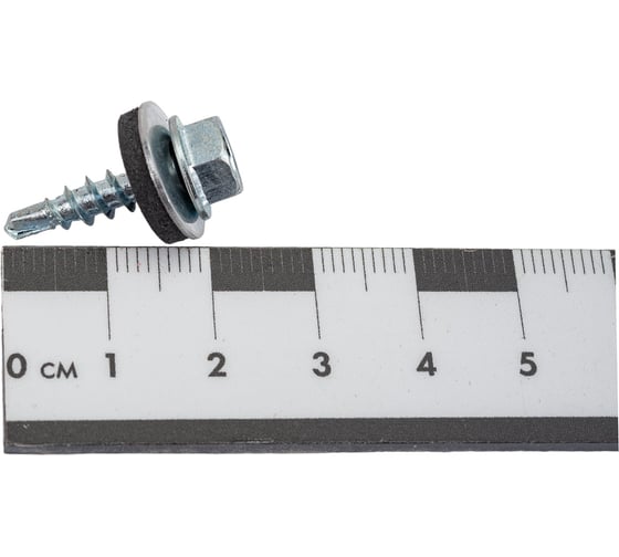 Кровельный саморез Bohrer 4,8x19, оцинкованный, 250 шт. SKZ-4,8х19-250