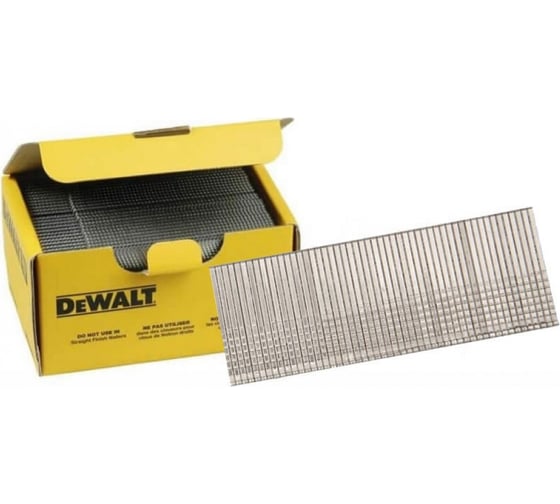 Гвозди для нейлера Dewalt 18Ga, прямая шпилька, 1.25/20 мм, нерж., 5000 шт. DNBT1820SZ