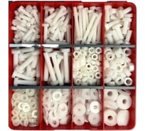 Болт полиамидный 23 БОЛТА М6 М8 DIN933 +гайки, шайбы, органайзер набор 1 20000096