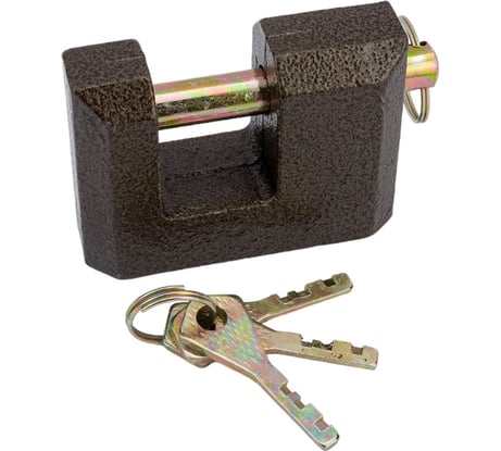 Навесной замок Сималенд тип 12 80 мм, коричневый 622398