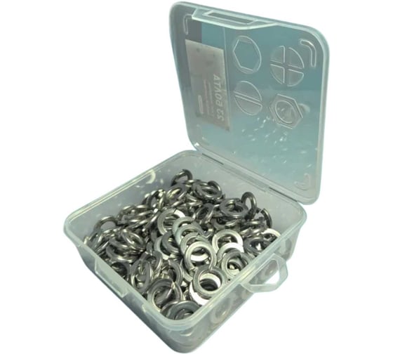 Шайба гровер 23 Болта пружинная ОЦ М6 DIN127 в органайзере, 750 шт. А23000600032507орг-ф750 1