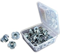 Гайка мебельная 23 Болта М6 крыльчатая ОЦ DIN1624 в органайзере, 70 шт. А1Е000600030507орг-ф70