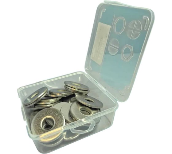 Шайба увеличенная 23 Болта ОЦ М12 DIN9021 в органайзере, 30 шт. А27001200032507орг-ф30 1