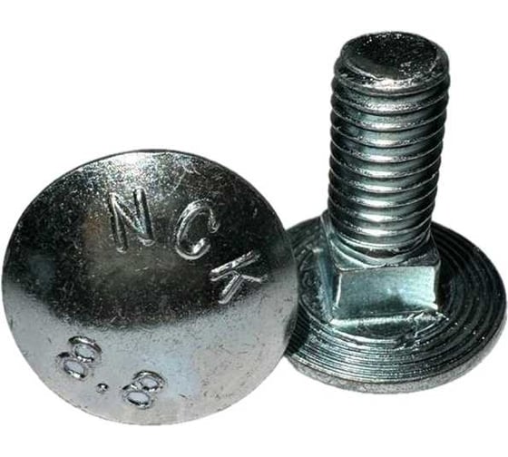 Болт boltnn.ru полукруглая голова квадратный подголовник DIN603 М10х30 8.8 цинк 100 шт 4687207230599 1