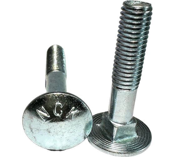 Болт boltnn.ru полукруглая голова квадратный подголовник DIN603 М12х70 8.8 цинк 20 шт 4687207230810 1