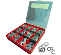 Шайбы 23 БОЛТА DIN9021 ОЦ + шайбы DIN125 ОЦ М4-12 в органайзере набор 1 20000076