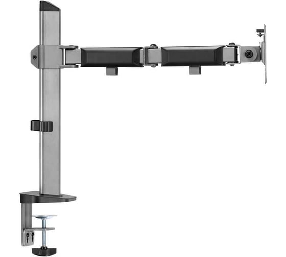 Кронштейн EXELLTECH Exell EXi-MA41 для монитора 17-32, шарнир, VESA 100x100 мм, до 9 кг, наклон +70/-70, поворот +90/-90, вращение +180/-180, серебро, 108685 1