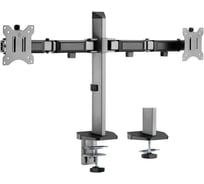 Кронштейн EXELLTECH Exell EXi-MA42 для 2-x мониторов 17-32, шарнир, VESA 100x100 мм, до 9 кг, наклон +70/-70, поворот +90/-90, вращение +180/-180, серебро 108686