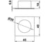 Дверной самоклеющийся стопор Amig белый 405-45 BL BL 2